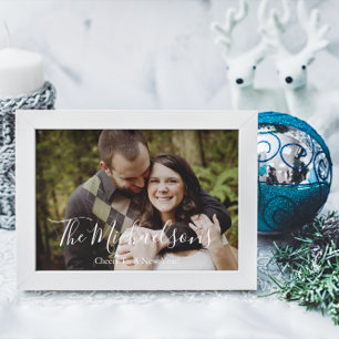 Postal Festiva Saludos A Una Foto De Año Nuevo