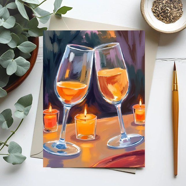 Postal Festiva Saludos Champagne | Felicitaciones de celebración (Subido por el creador)