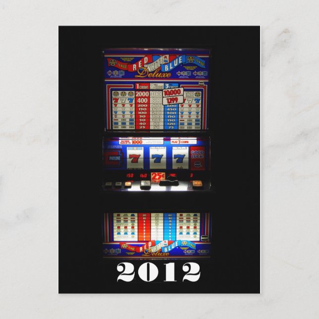 Postal Festiva Saludos de la Feliz Año Nuevo de la máquina (Anverso)