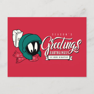 Postal Festiva Saludos de la temporada, terrícolas!