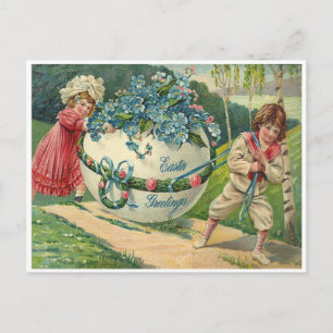 Postal Festiva Saludos de Pascua
