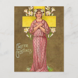 Postal Festiva Saludos de Pascua