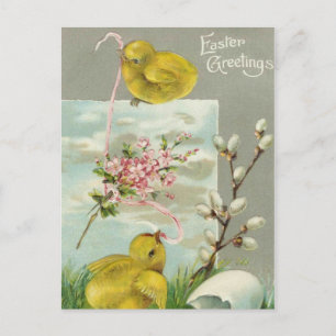 Postal Festiva Saludos de Pascua