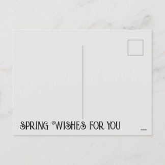 Postal Festiva Saludos de primavera