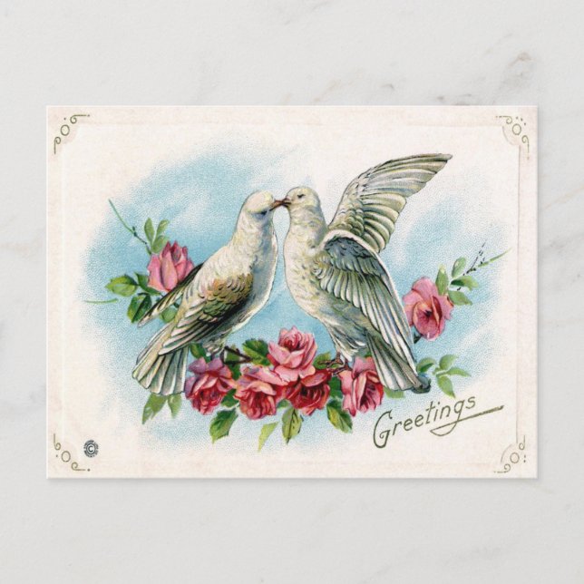 Postal Festiva Saludos de San Valentín (Anverso)