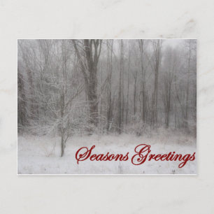 Postal Festiva Saludos de Seasons