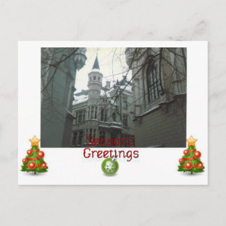 Postal Festiva Saludos de temporada