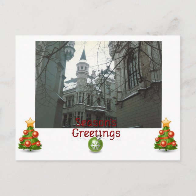 Postal Festiva Saludos de temporada (Anverso)