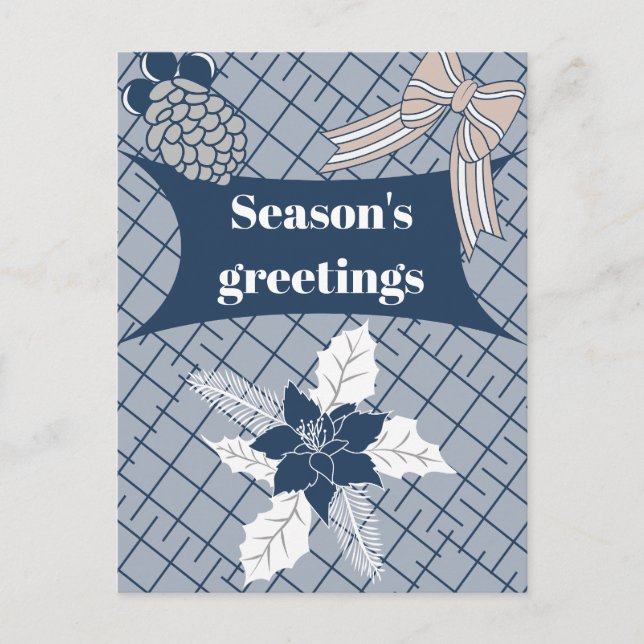 Postal Festiva Saludos de temporada (Anverso)