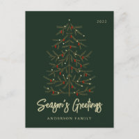 Saludos de temporada al elegante y moderno árbol d