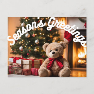 Postal Festiva Saludos de temporada reemplazan a los regalos de o