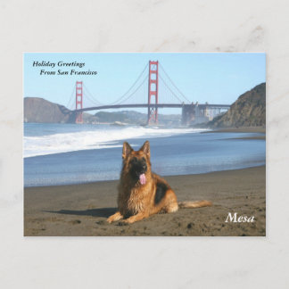 Postal Festiva Saludos del día de fiesta de San Francisco