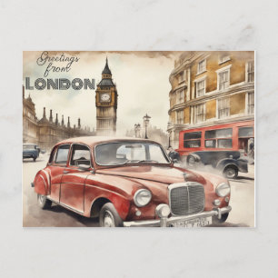 Postal Festiva Saludos desde Londres