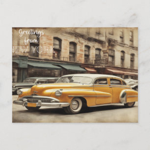 Postal Festiva Saludos desde Nueva York