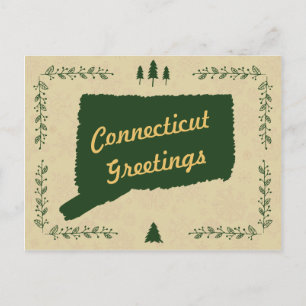 Postal Festiva Saludos feriados de Navidades estatales de Connect