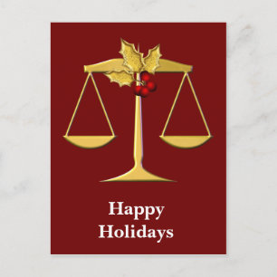 Postal Festiva Saludos Navideños Corporativos Legales