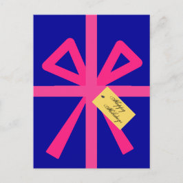 Postal Festiva Saludos personalizados de negocios modernos de Rea