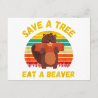 Salva un Árbol Come un Castor Chiste Divertido de