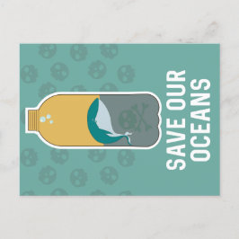 Postal Festiva Salvar nuestros océanos // Conciencia sobre el cam