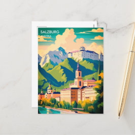 Postal Festiva Salzburgo Austria Travel