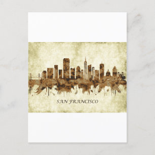 Postal Festiva San Francisco California Cityscape