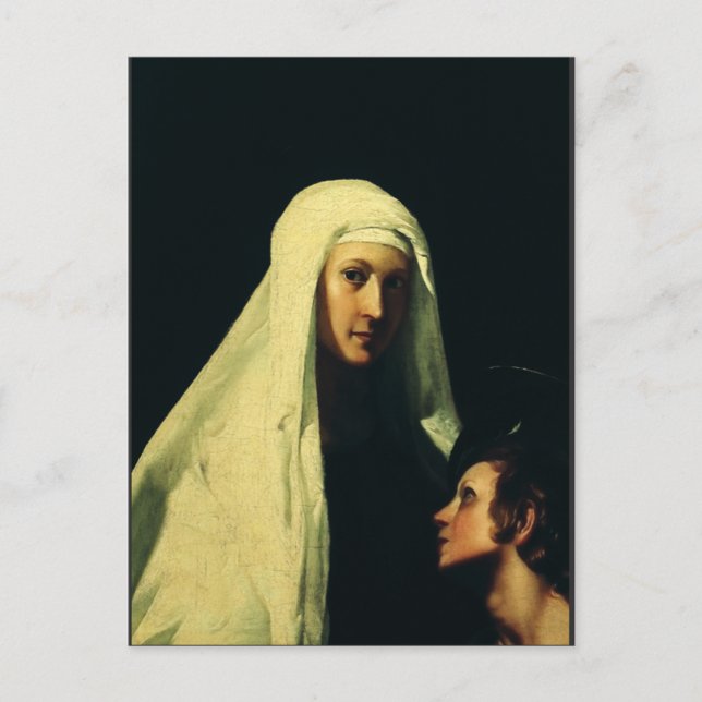 Postal Festiva San Francisco de Roma por Giovanni Antonio Galli (Anverso)