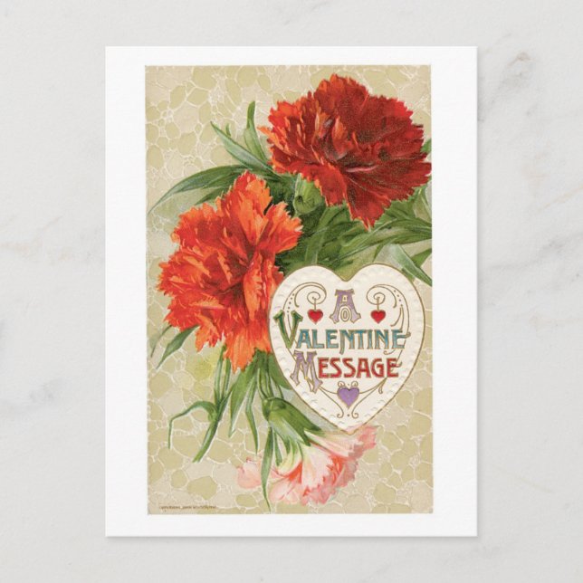 Postal Festiva San Valentín Antiguo (Anverso)