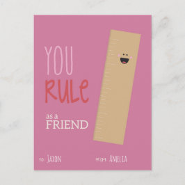 Postal Festiva San Valentín de clase