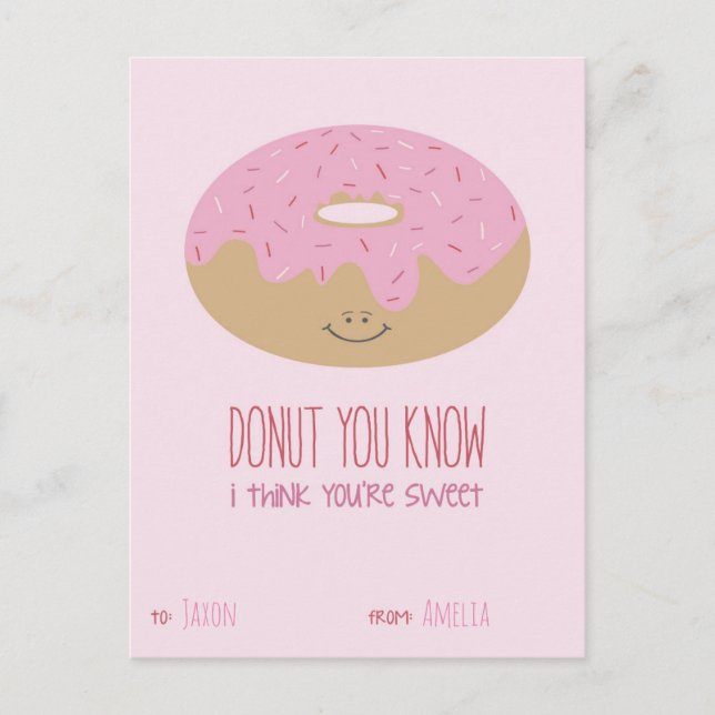 Postal Festiva San Valentín de clase (Anverso)