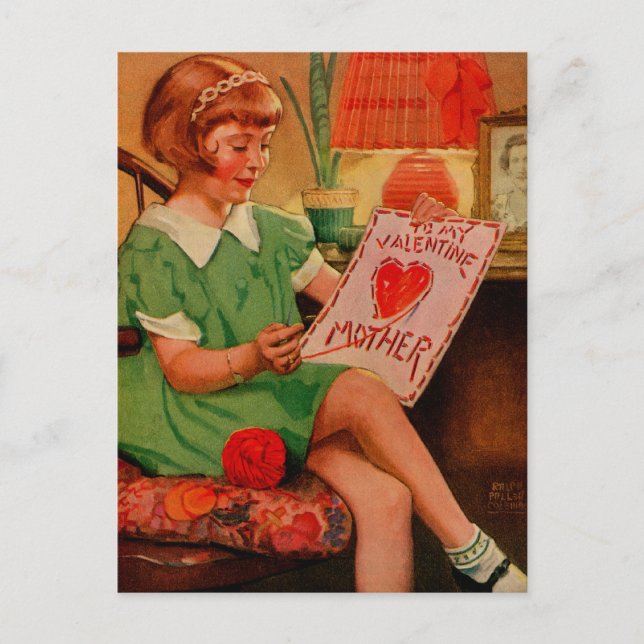 Postal Festiva San Valentín de la madre (Anverso)