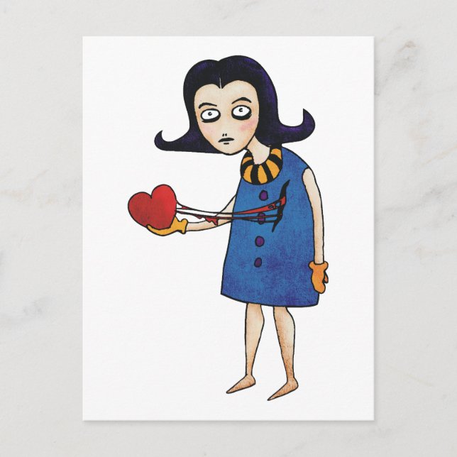 Postal Festiva San Valentín gótico (Anverso)