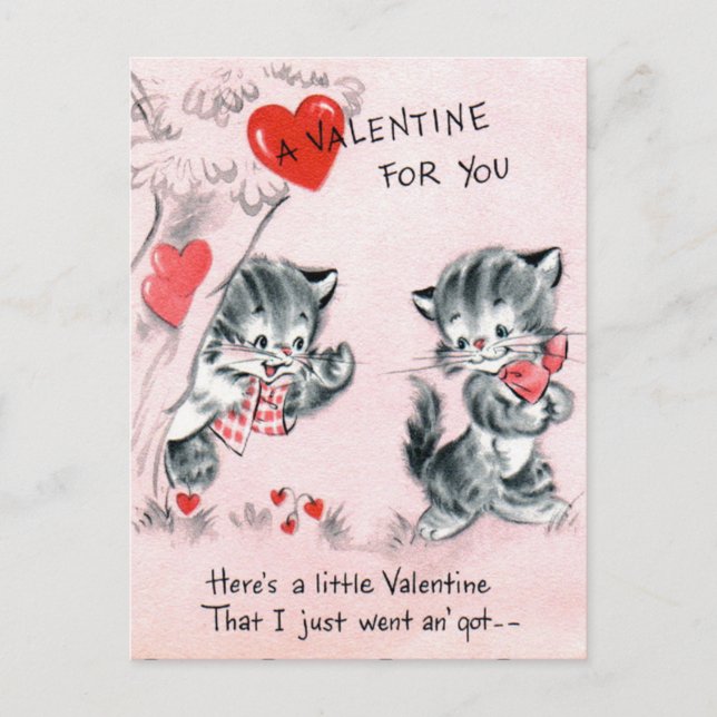 Postal Festiva San Valentín para los niños (Anverso)