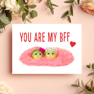 Postal Festiva San Valentín para mejor amigo - Corazón de verdura