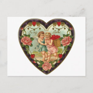Postal Festiva San Valentín Victoriano A Mi Amor II