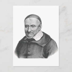 Postal Festiva San Vicente de Paúl Misericordia Suave Arte
