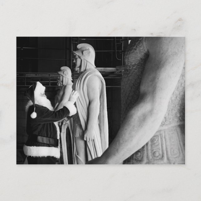 Postal Festiva Santa admires a Centurian Guard, Union Station, DC (Anverso)