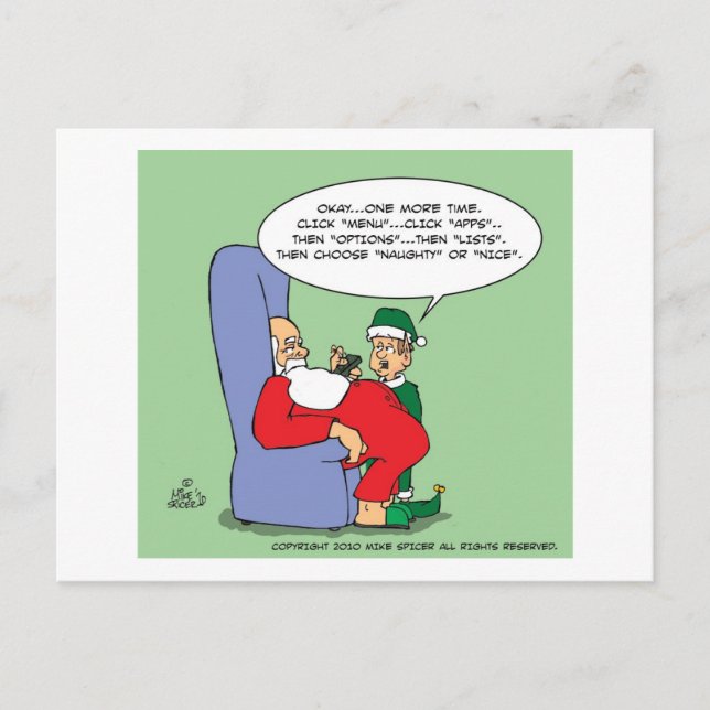 Postal Festiva Santa Apps (Anverso)