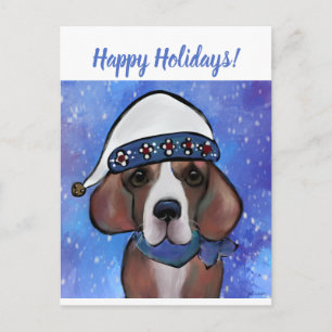 POSTAL FESTIVA SANTA BEAGLE