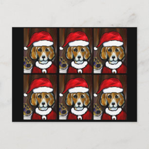POSTAL FESTIVA SANTA BEAGLE