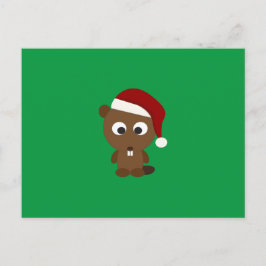 Postal Festiva Santa Beaver