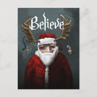 Postal Festiva Santa "Believe"