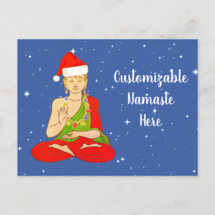 Postal Festiva Santa Buddha Namaste Personalizable