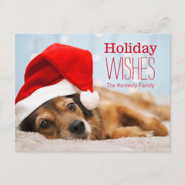 Postal Festiva Santa cansado (Anverso)