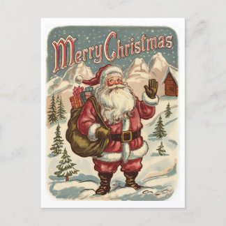 Postal Festiva Santa Clásico