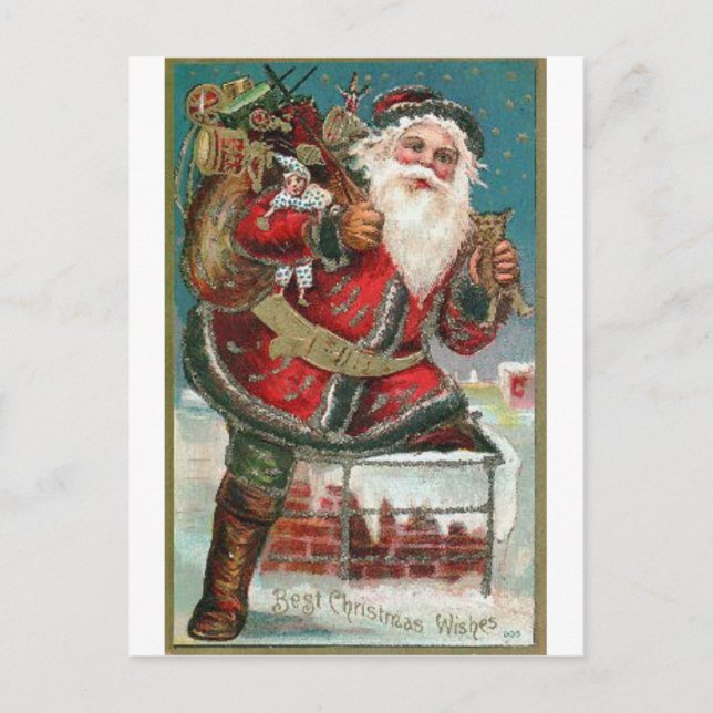 Postal Festiva Santa Claus (Anverso)