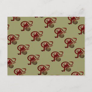 Postal Festiva Santa Claus Alien