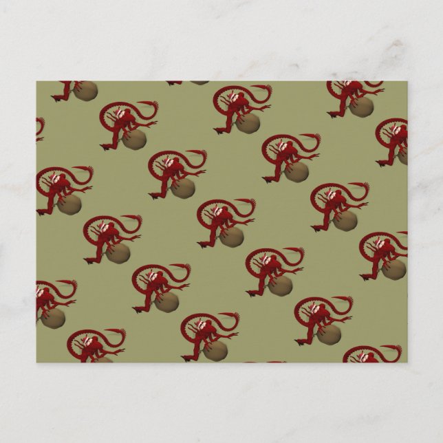 Postal Festiva Santa Claus Alien (Anverso)