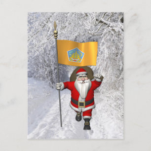 Postal Festiva Santa Claus Con El Fin De Bali