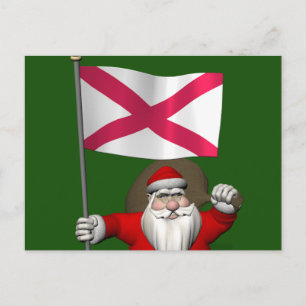 Postal Festiva Santa Claus Con El Fin De Irlanda Del Norte