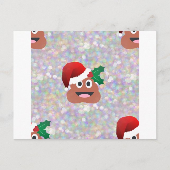 Postal Festiva santa claus emoji (Anverso)